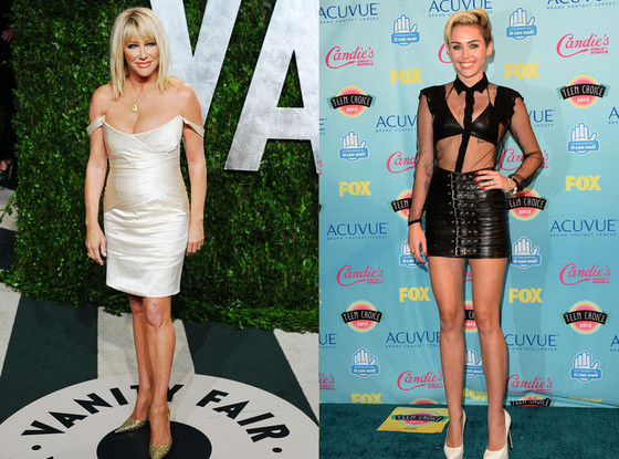 Miley Cyrus, Suzanne Somers Miley Cyrus, Suzanne Somers